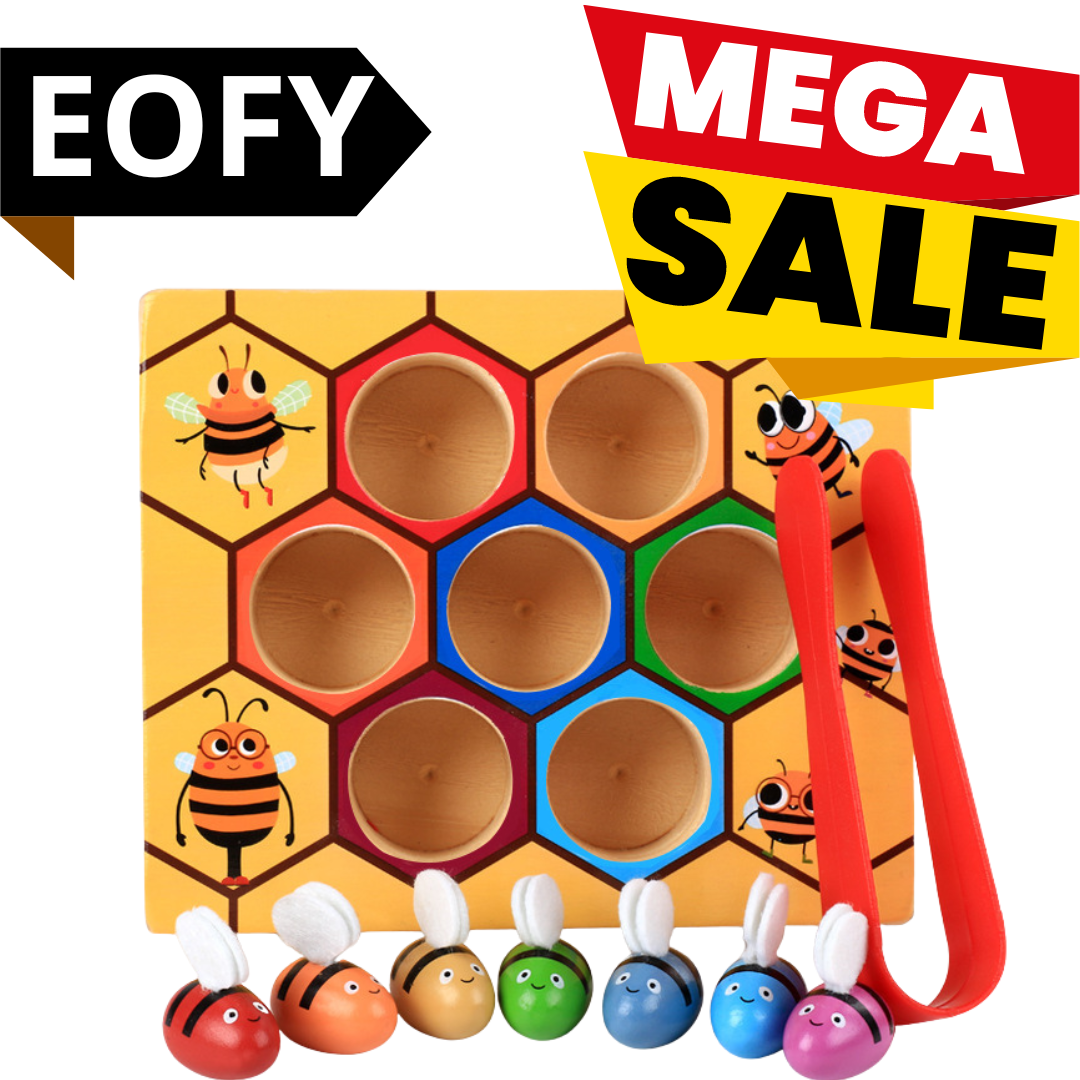 Wooden Beehive Game Catching Bee Toy – HAPPY GUMNUT