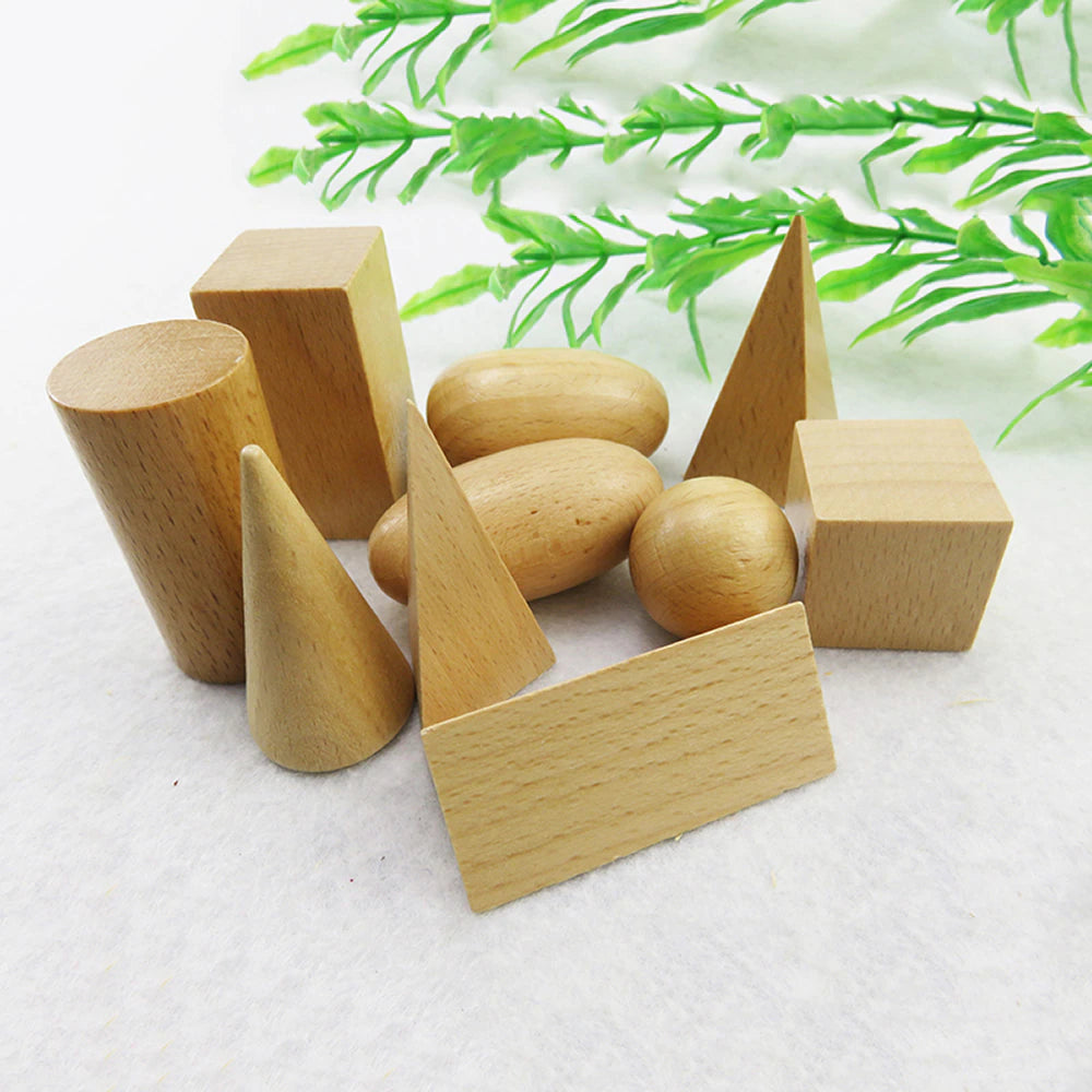 Geometric store wooden blocks