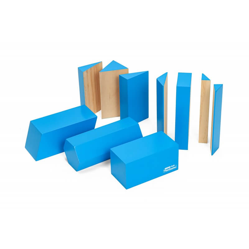 Large 3D Geometric Shape Solids Learn Math Fraction Block