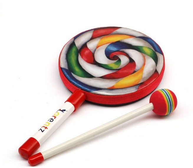 Lollipop Drum 8" 20.3 cm  Kids  Musical Instrument Sound Toy