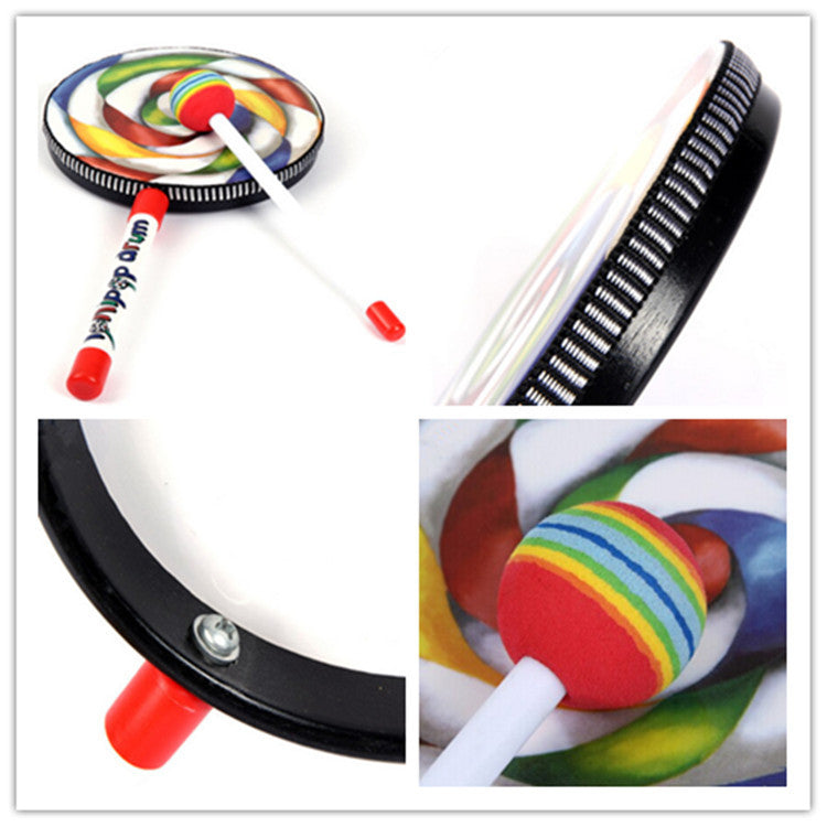 Lollipop Drum 8" 20.3 cm  Kids  Musical Instrument Sound Toy