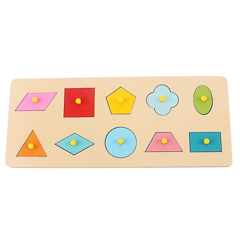 Wooden Puzzle 10 Piece Shape Sorter