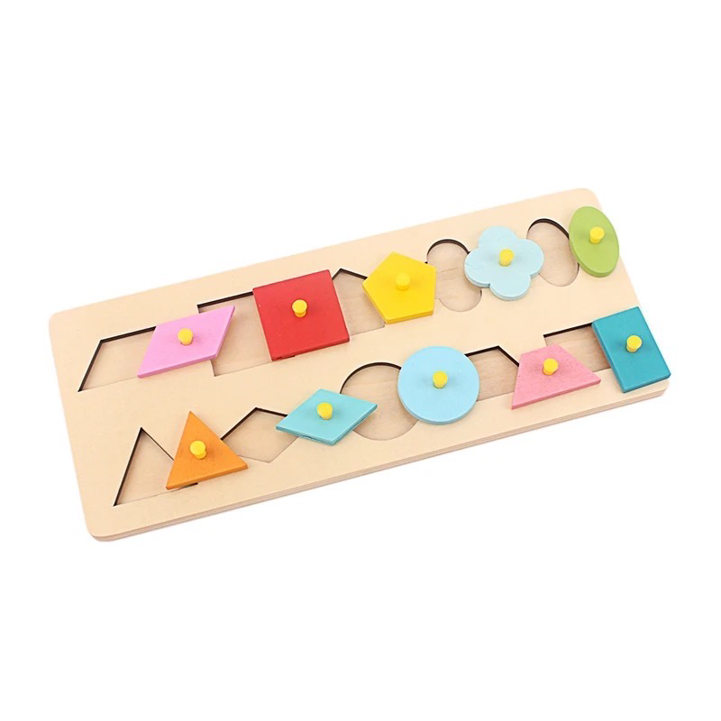 Wooden Puzzle 10 Piece Shape Sorter