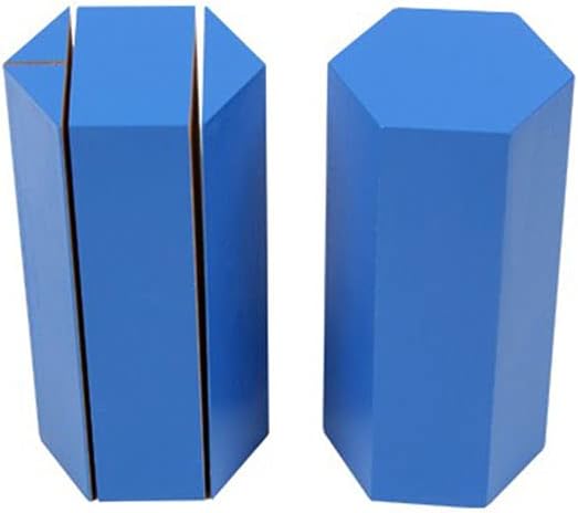 Large 3D Geometric Shape Solids Learn Math Fraction Block