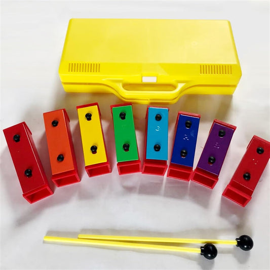 Percussion Chime Bar Set 8 Note Resonator Bell Xylophone  Instrument Sound Sensory Toy