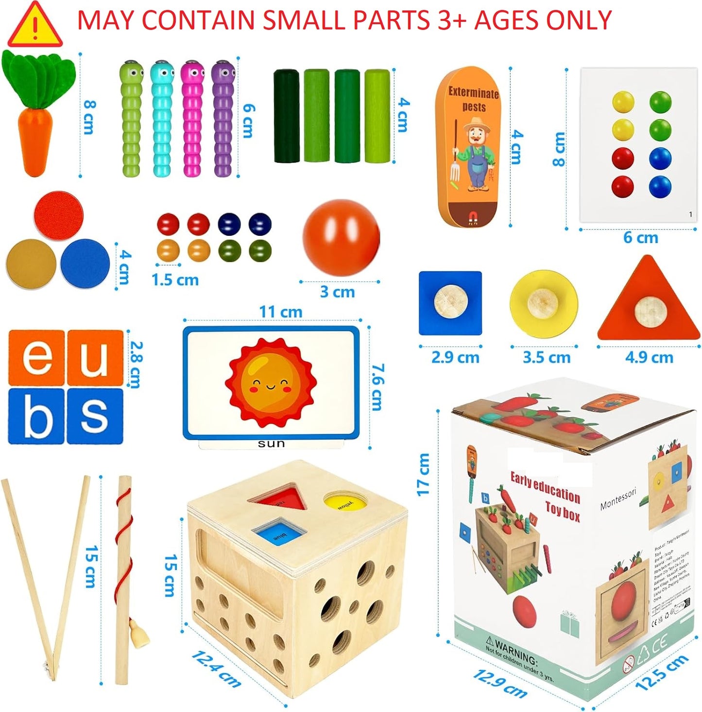 Montessori Interchangeable Learning Activity Box Busyboard