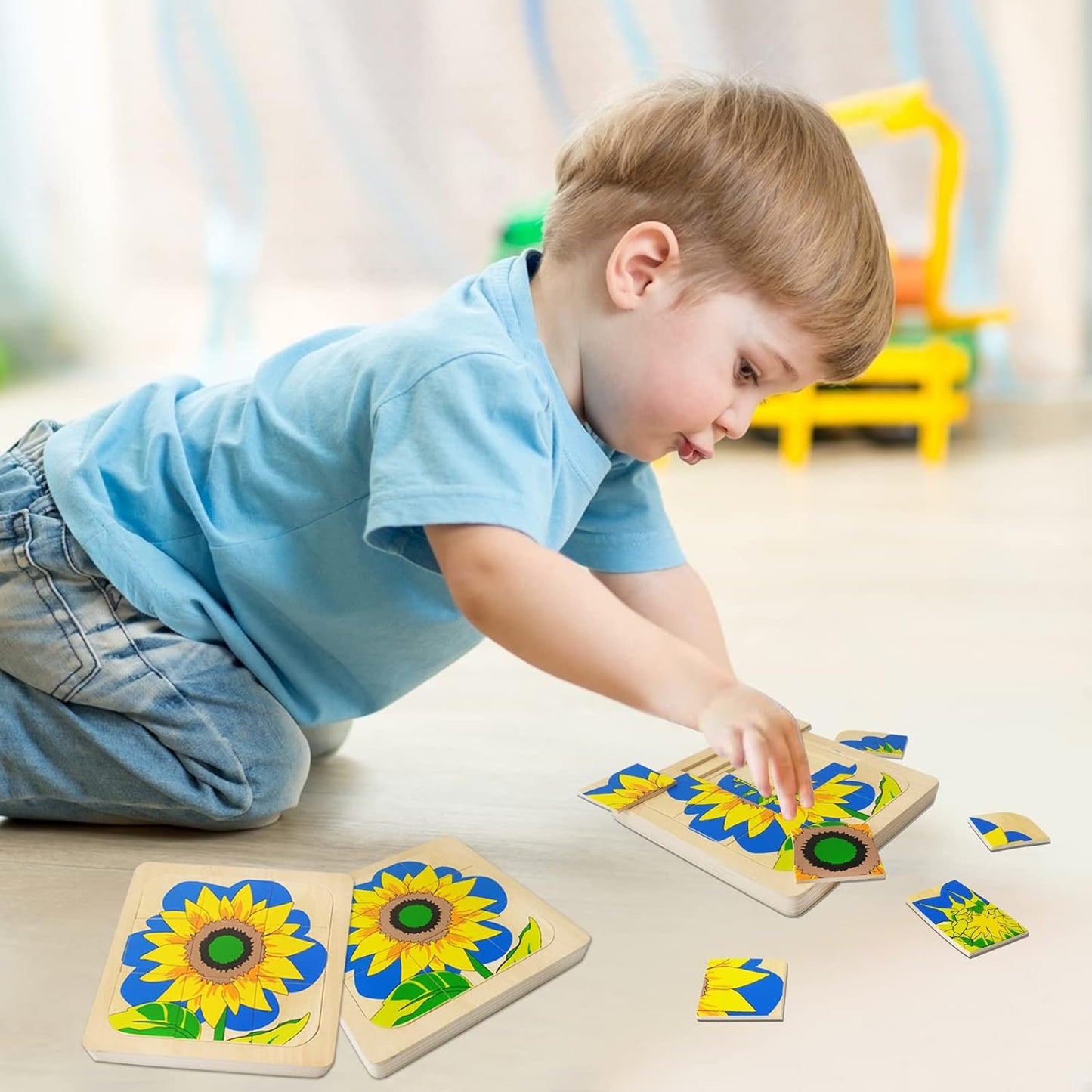 Montessori Sunflower Lifecycle Puzzle