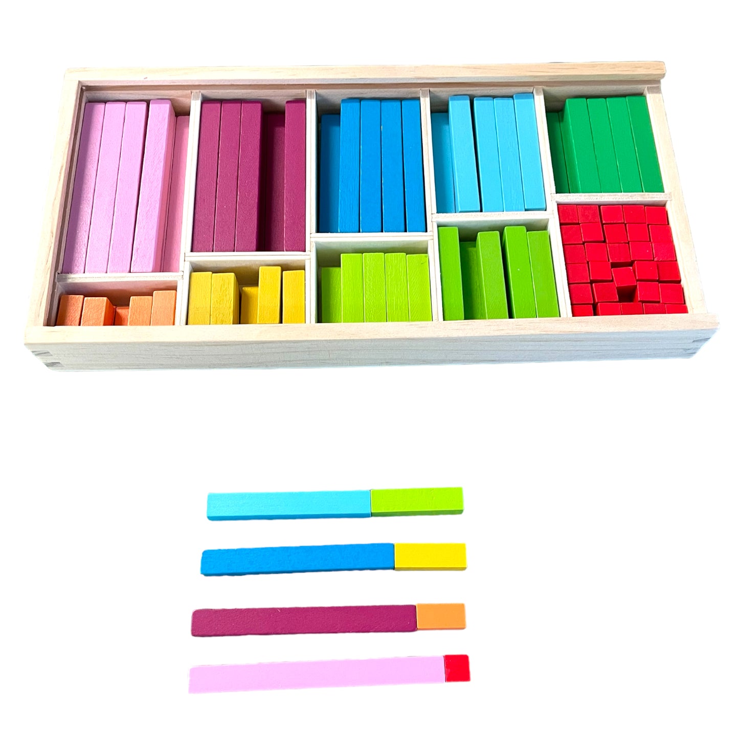 Cuisenaire Rods Kit Math Counting Sticks