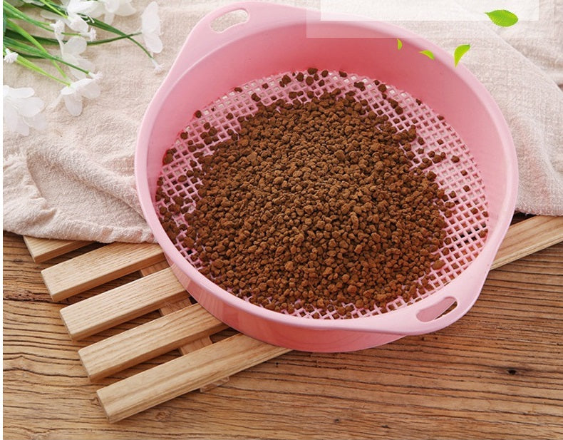 3 Sensory Play Sand Sieve + 2 Plastic Sand Scoops