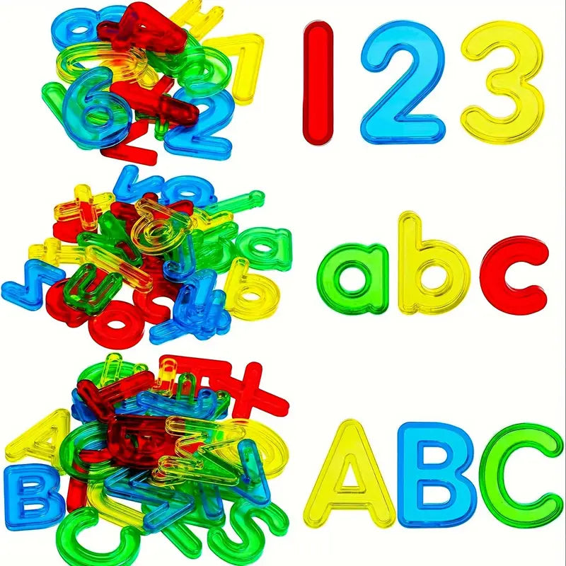 66 Pcs Transparent Letters and Numbers