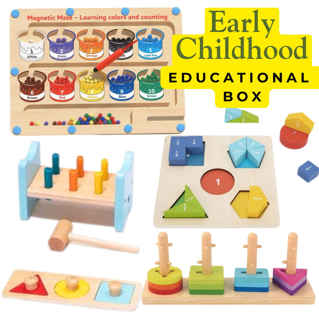 Montessori Educational Box 5 in 1 Bundle Kit