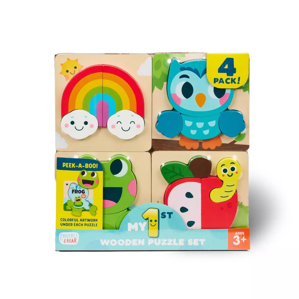 Chuckle and Roar My 1st Wooden Puzzle Set – HAPPY GUMNUT