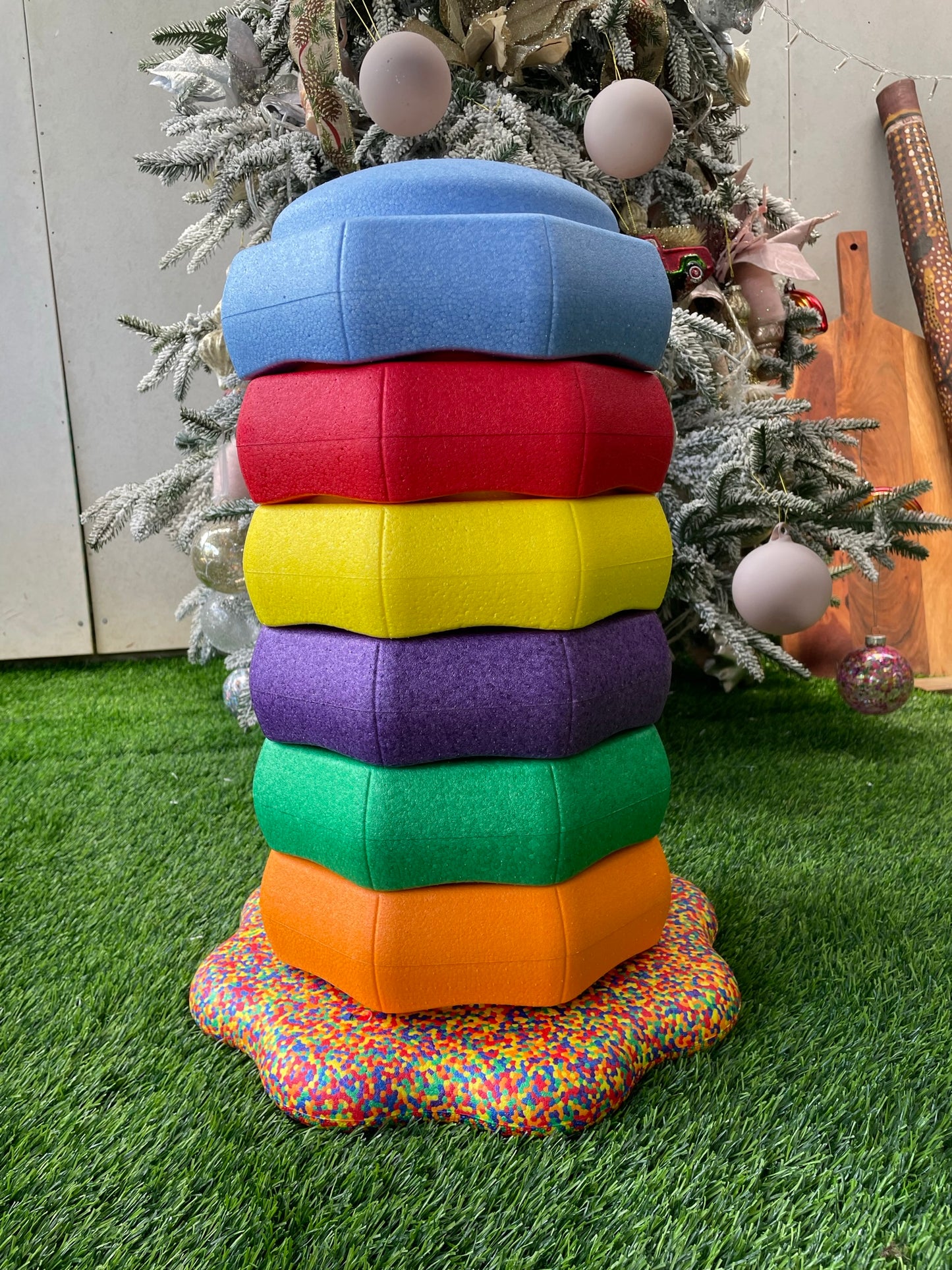 Rainbow Or Pastel Kids Jumbo Stepping Stones EPP Stacking Blocks Toy Balancing Obstacle Beams