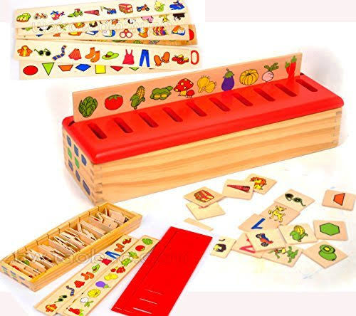 Large JUMBO Category Sorting Game Montessori inspired Kids Wooden toys