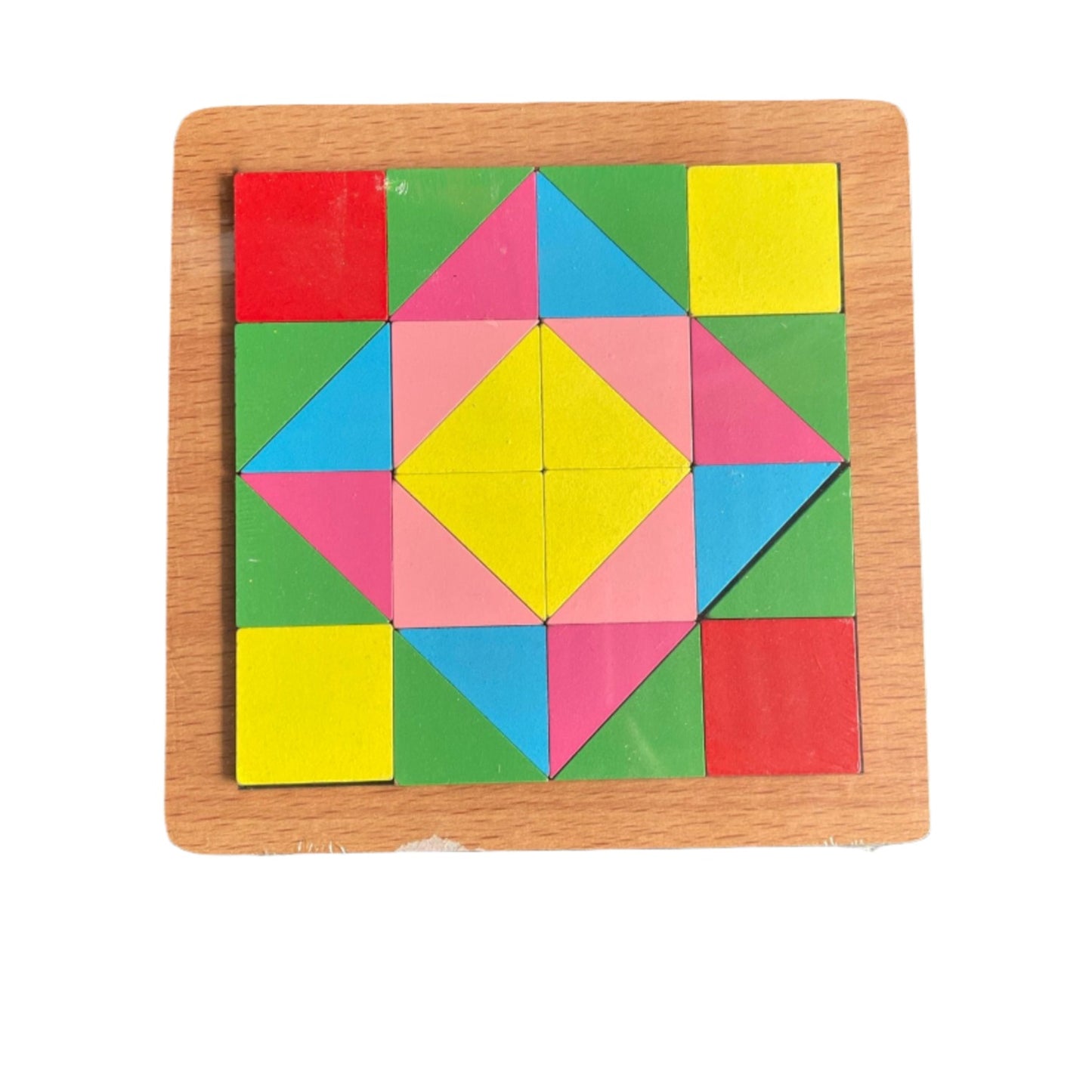 Simple Basic Wooden Geometric Puzzle Shapes Heart