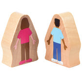 Constructive Playthings Wooden Community Career Job Educational People Blocks Set of 25