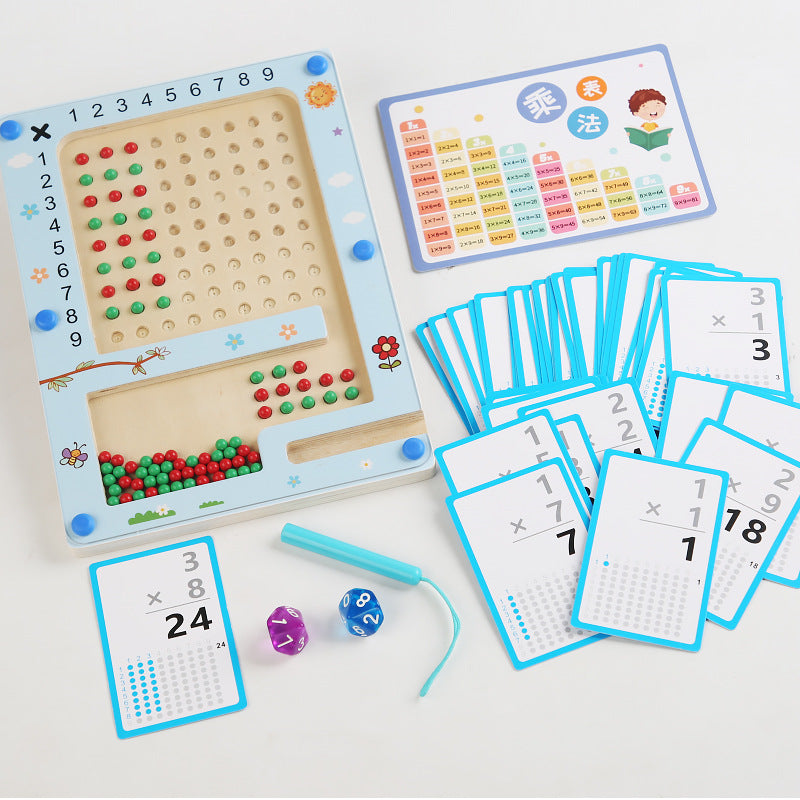 Montessori  Multiplication Magnetic Beads Board