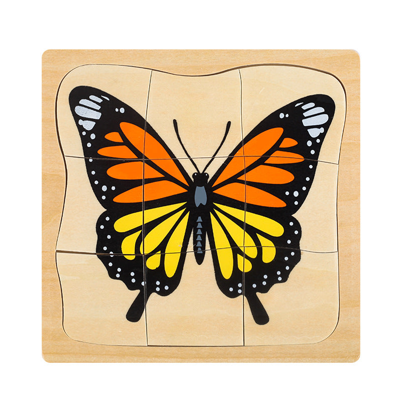 Montessori Multilayered Butterfly Lifecycle Puzzle
