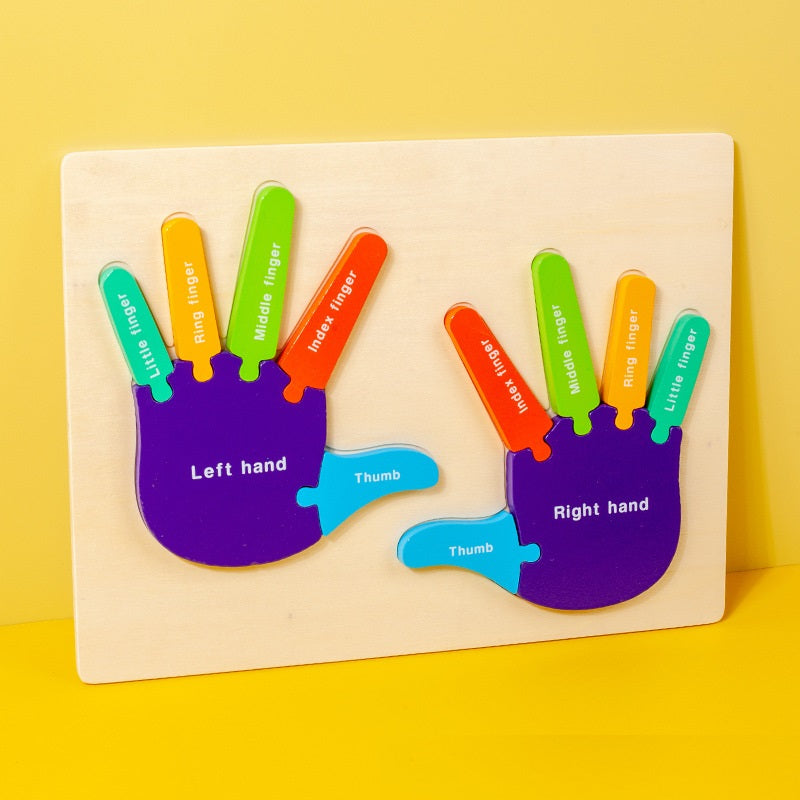 Montessori Hands Learning Board Puzzle