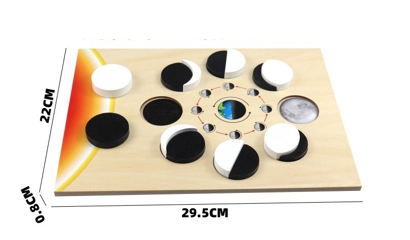 Montessori Kids Moon Phases Puzzles Learning toy