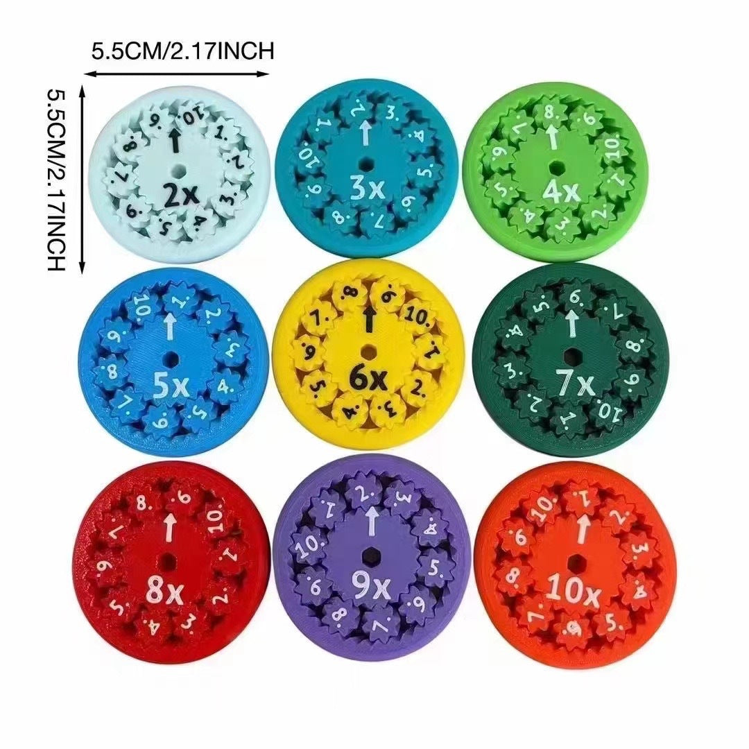 Sensory Fidget Spinner Mathematics Helper Math Learning Addition Subtraction Multiplication.