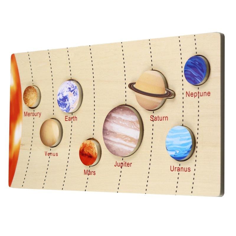 Large Montessori Solar system Model puzzle with Planets Board