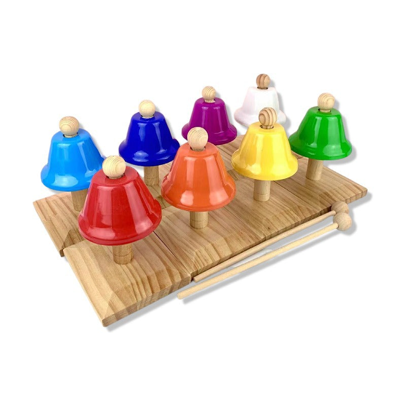 Deluxe Percussion Bell Set of 8 Tone Kids Musical Instrument Sound Toy