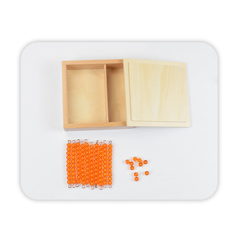 Montessori Mathematics Tens beads Counting 1s and 10s Or 1 to 10 Bars and Beads