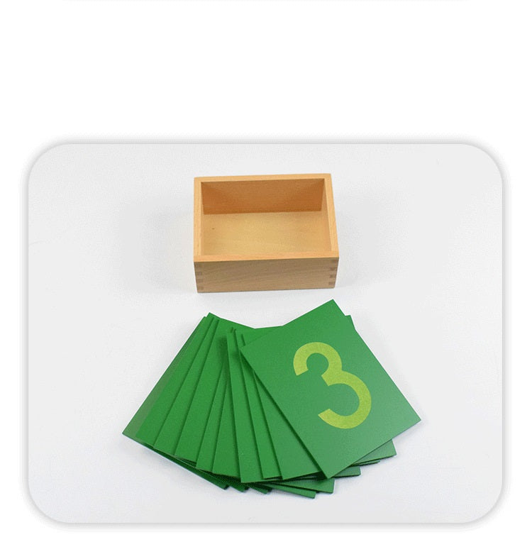 JUMBO Montessori Sandpaper Numbers with Tray Wooden Number Cards Plates