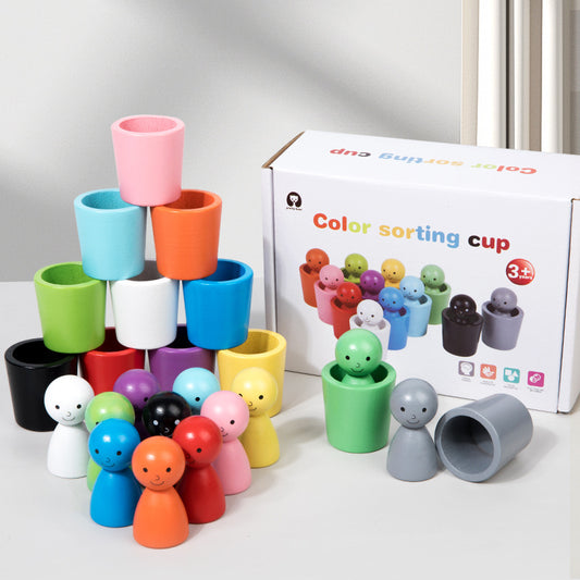 Colour Sorter Cups and Dolls Friends