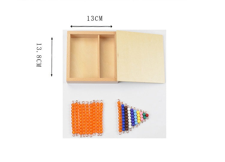 Montessori Mathematics Tens beads Counting 1s and 10s Or 1 to 10 Bars and Beads