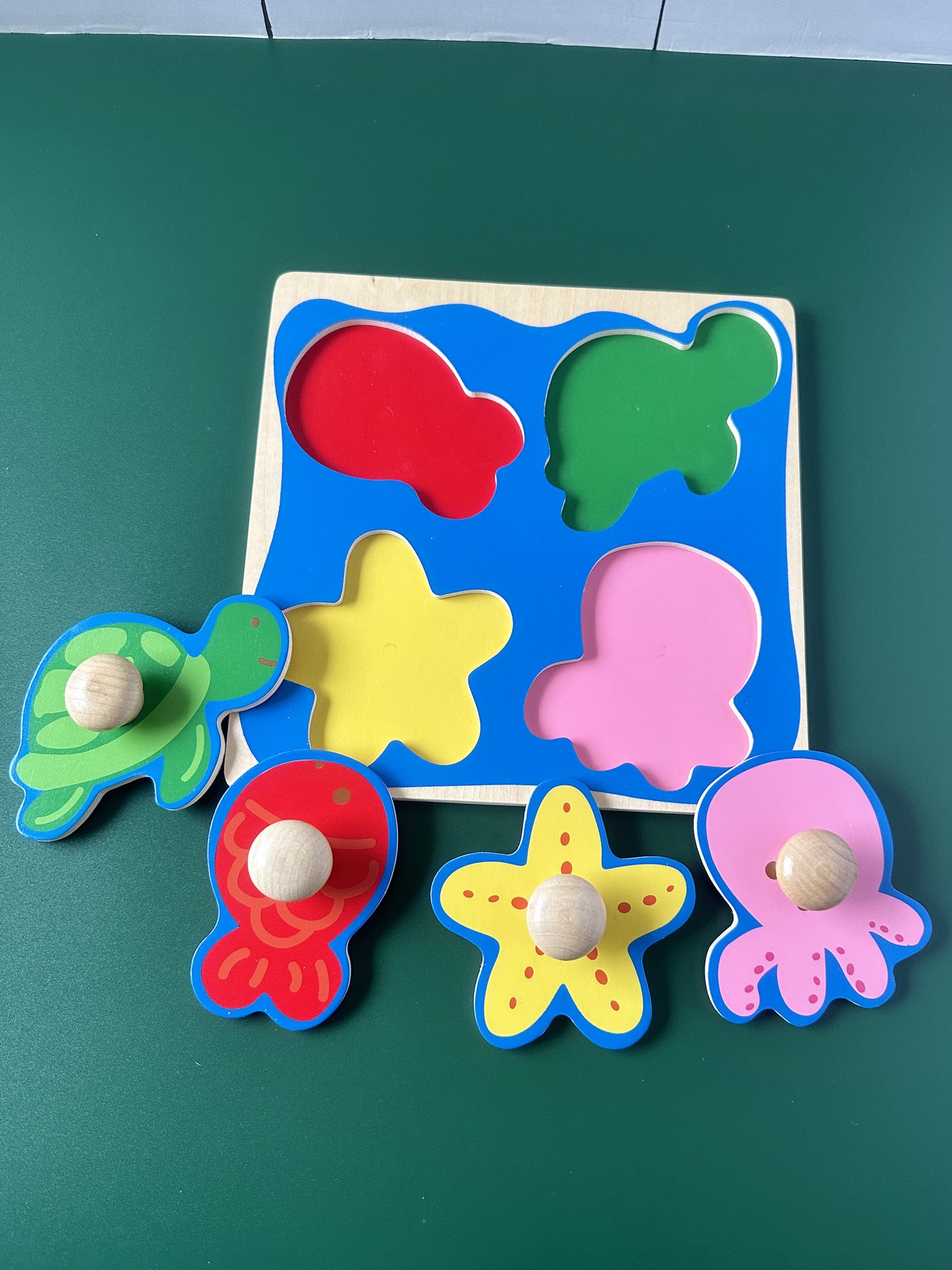 Wooden Jumbo Knob Puzzle Fruits and Animals Puzzle