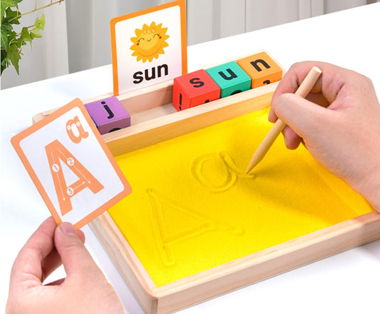 Montessori Deluxe Learning Sand Writing Tray