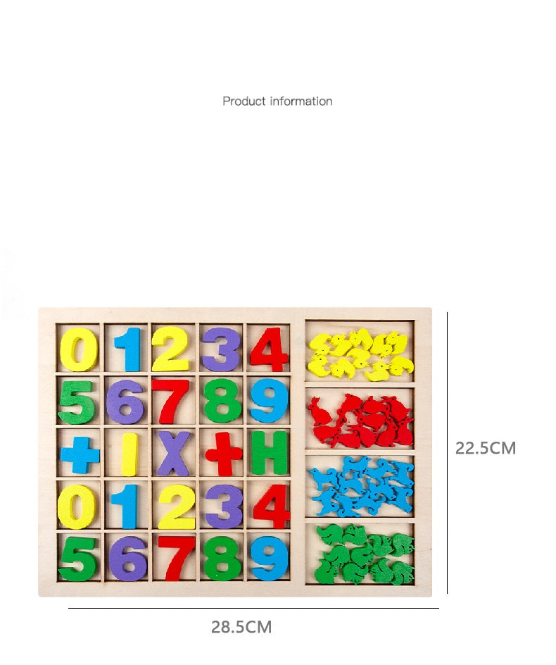 Moveable Numbers With Animal Counters and Counters