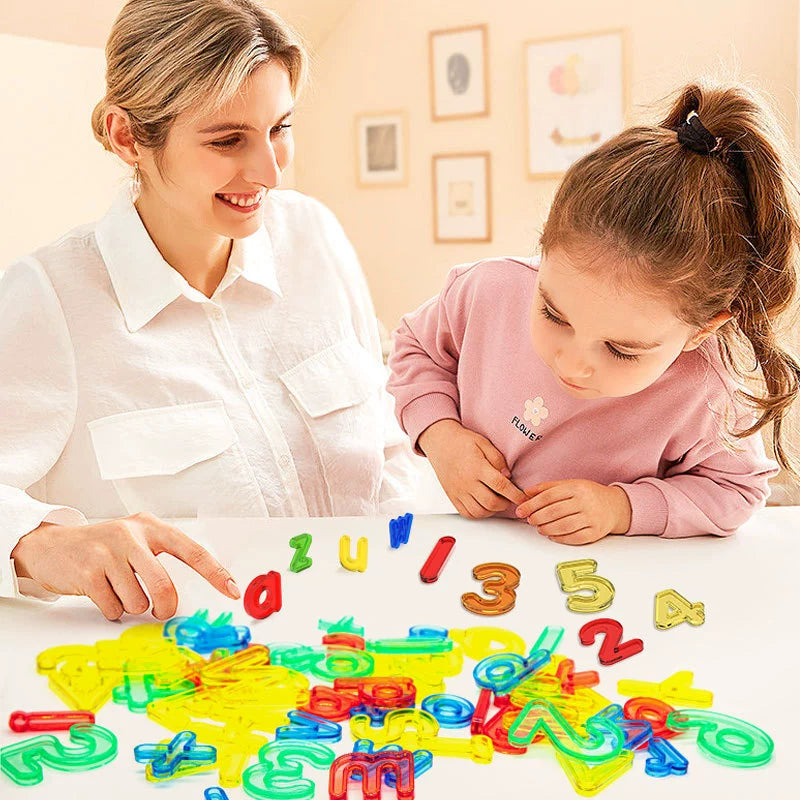 66 Pcs Transparent Letters and Numbers