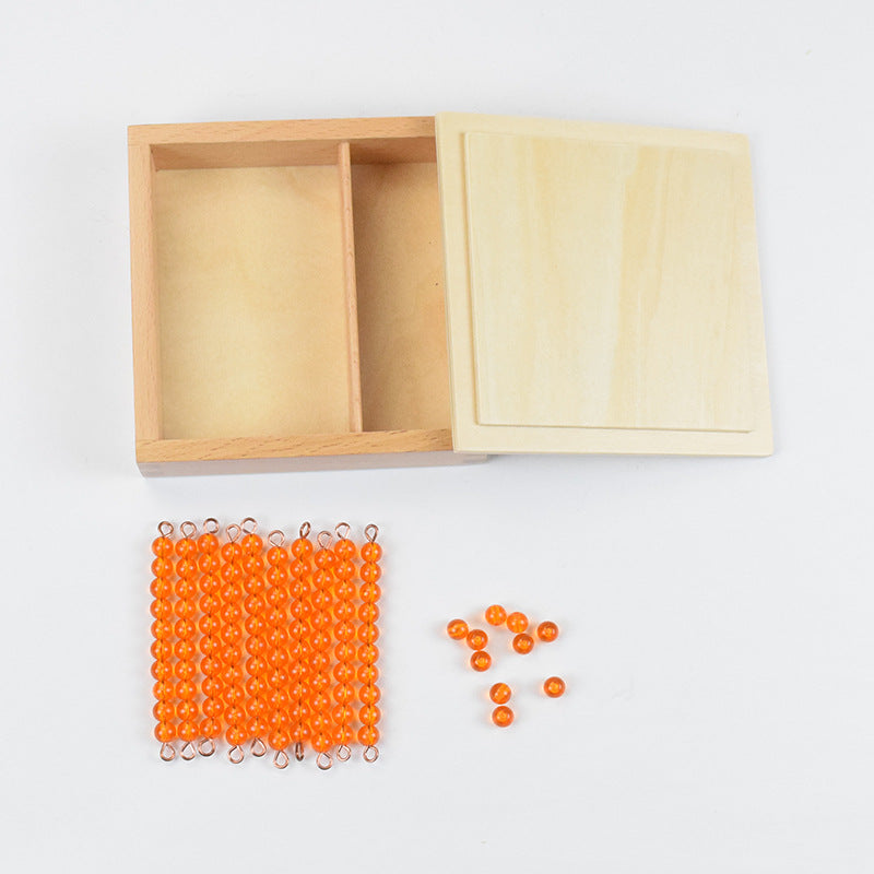 Montessori Mathematics Tens beads Counting 1s and 10s Or 1 to 10 Bars and Beads