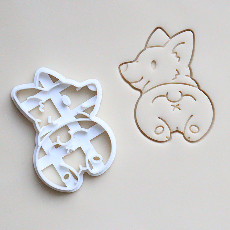 Cookie Play Dough Shape Stencil Corgi Dog Pack