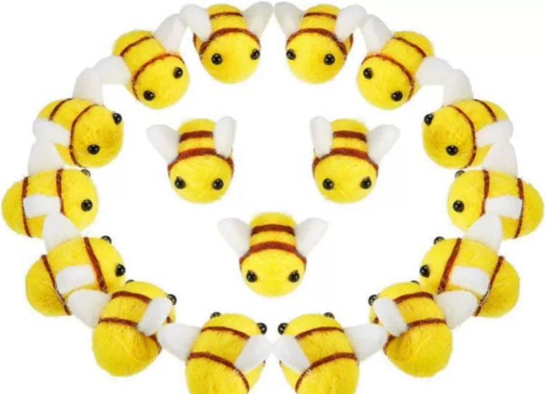 Felt Bee Kids Toy  Loose Parts Play  Art and Craft