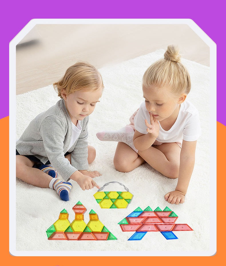 Educational Resources Transparent Geometric Shapes 140 Pieces