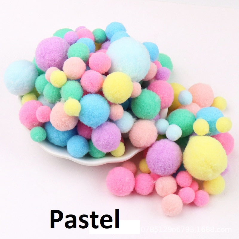 Pom Pom Balls Assorted Bags