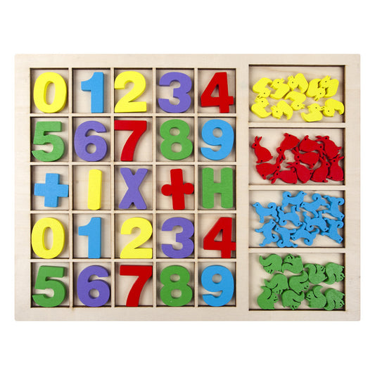 Moveable Numbers With Animal Counters and Counters