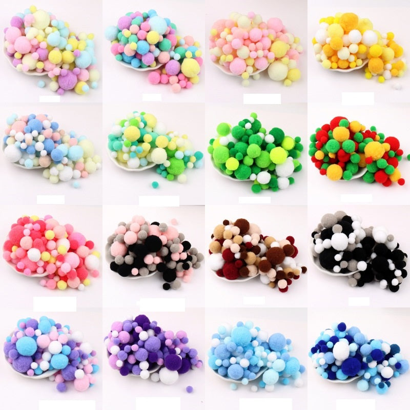 Pom Pom Balls Assorted Bags