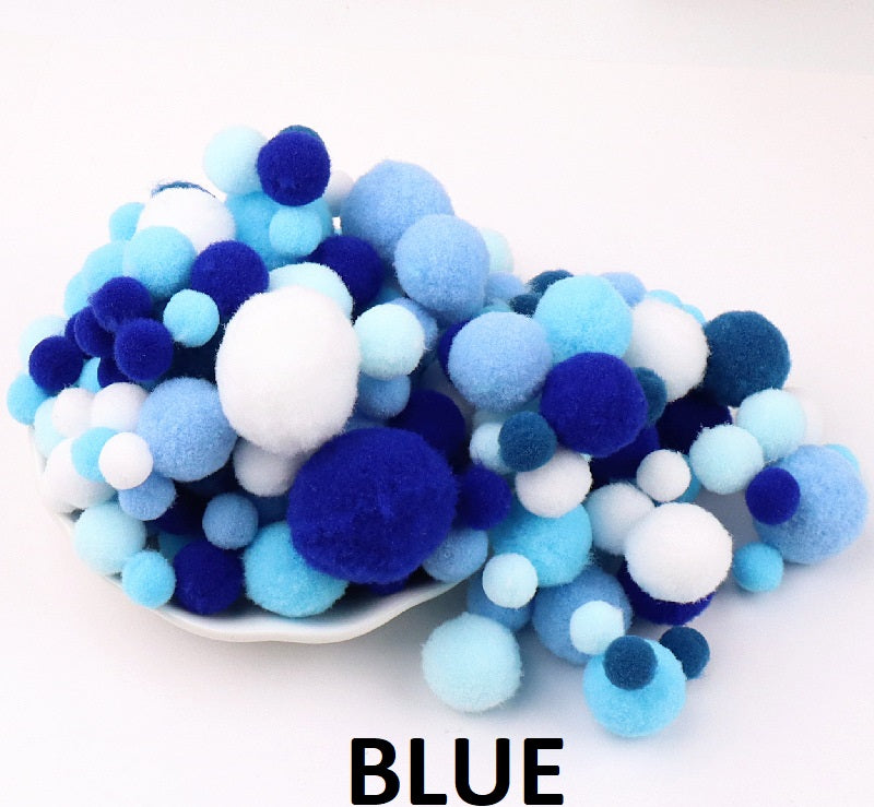 Pom Pom Balls Assorted Bags