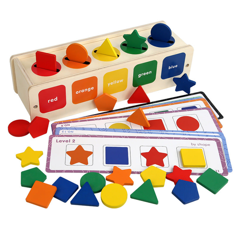 Wooden Category Shape Colour Sorting box Game Montessori inspired Kids Wooden toys - HAPPY GUMNUT