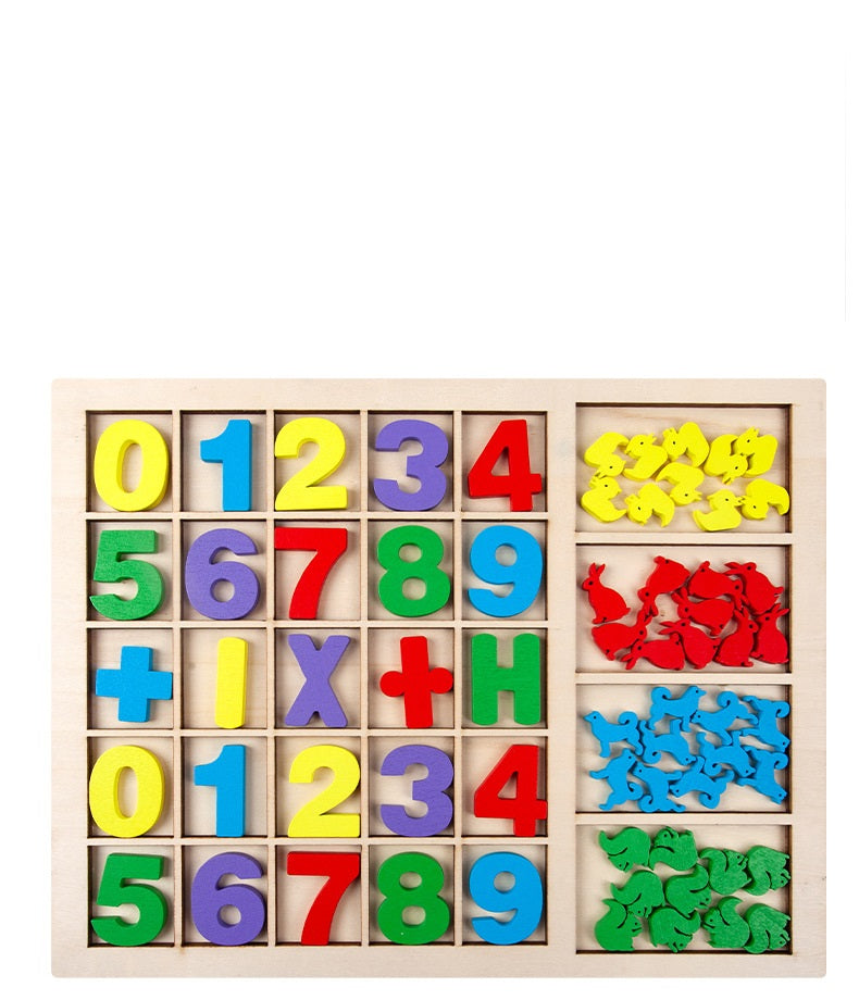 Moveable Numbers With Animal Counters and Counters