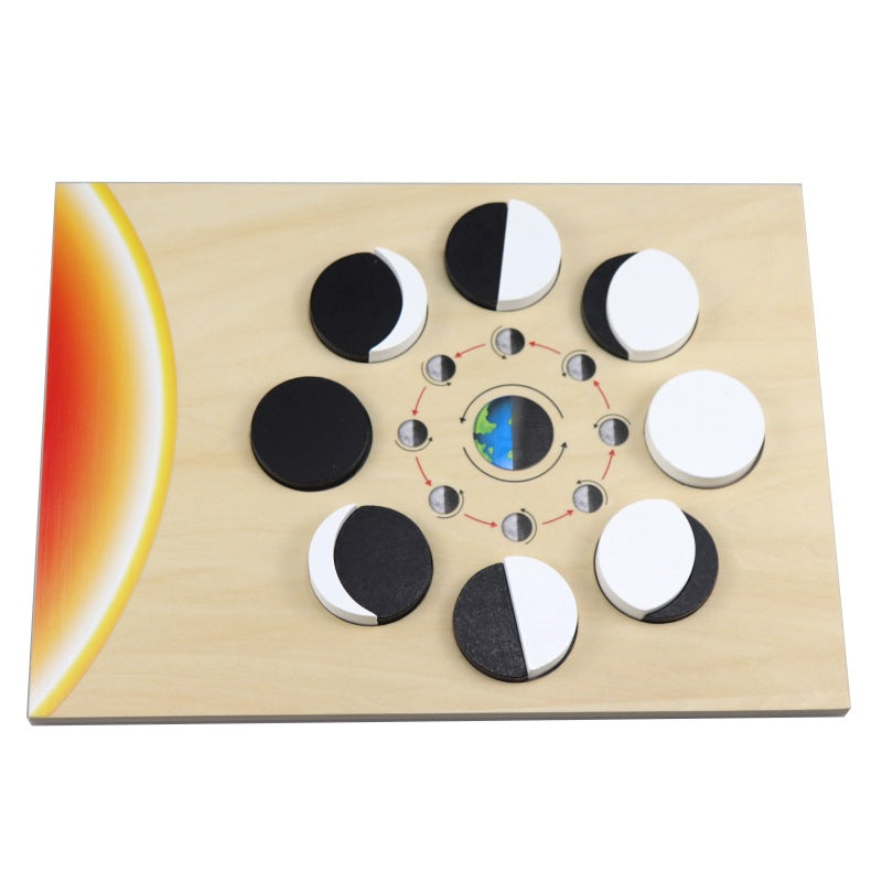 Montessori Kids Moon Phases Puzzles Learning toy