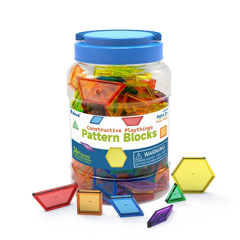 Educational Resources Transparent Geometric Shapes 140 Pieces