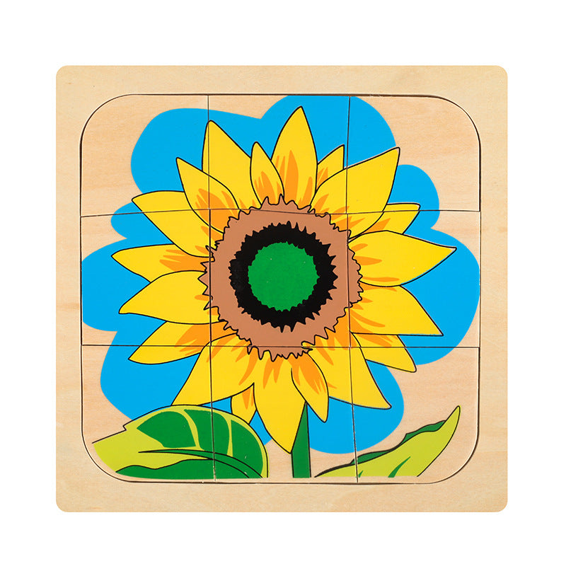 Montessori Sunflower Lifecycle Puzzle