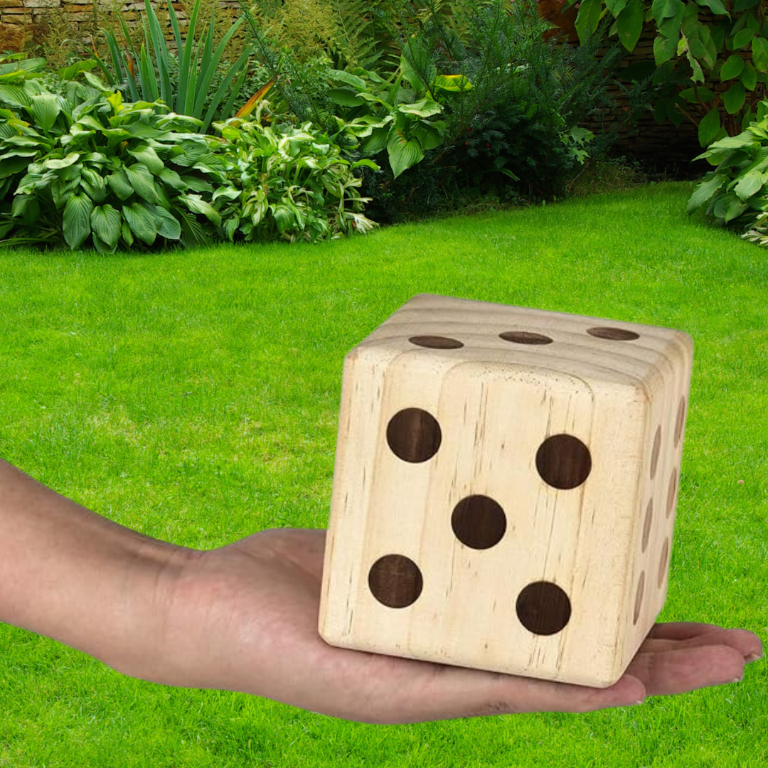 Giant Dice Oversized 9cm Wooden Dice Outdoor Childcare Toy