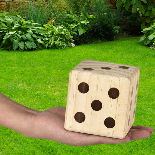 Giant Dice Oversized 9cm Wooden Dice Outdoor Childcare Toy